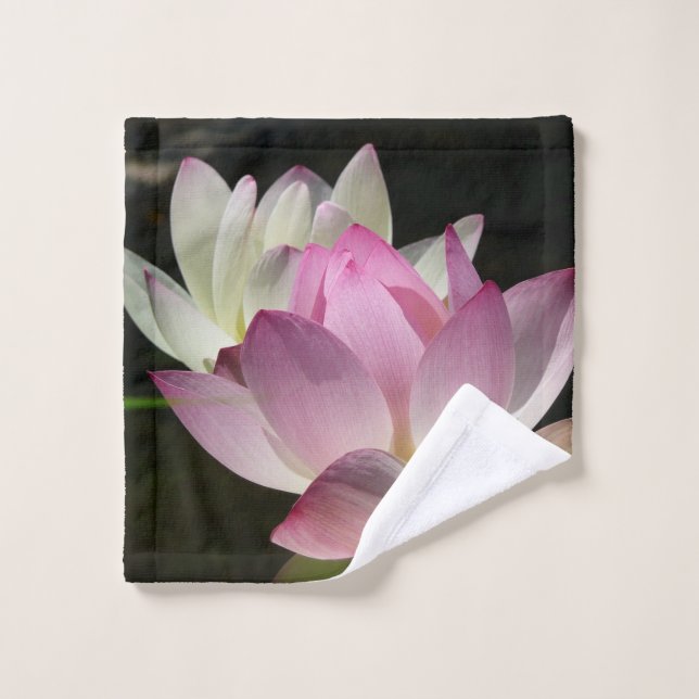 Paire de fleurs de Lotus II (Gant de toilette)