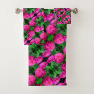 Paire de fleurs rose Zinnia Gros plan Motif Abstra