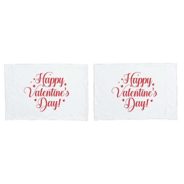 Paire de taies d'oreiller de la Saint-Valentin (devant-Set)