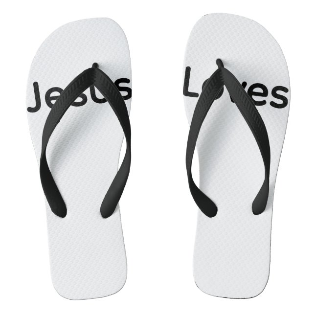 Paire de tongs Jésus t'aime chrétien  (Semelle)