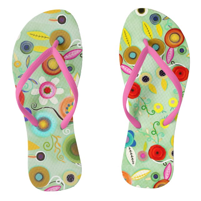 Paire de tongs merveille florale (Semelle)