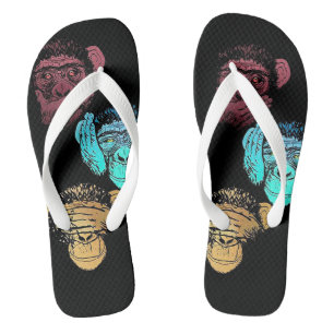 Paire de tongs - singe