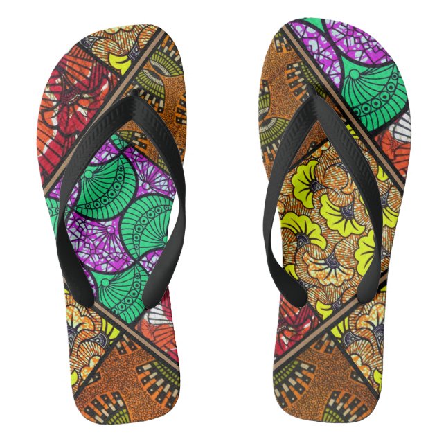 Paire de tongs Wax Africain (Semelle)