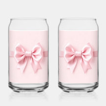 Paire en verre Pink Bow