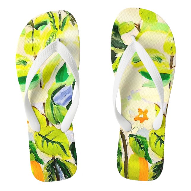 Paire florale tropicale de tongs (Semelle)