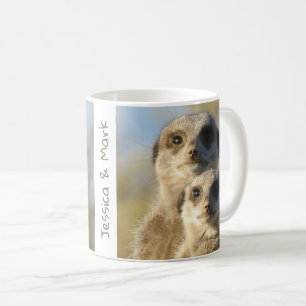 Paire personnalisée de Meerkats Mug de café