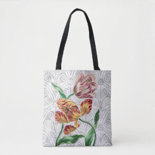 Paire vintage de fleurs de tulipes Joli Sac fourre