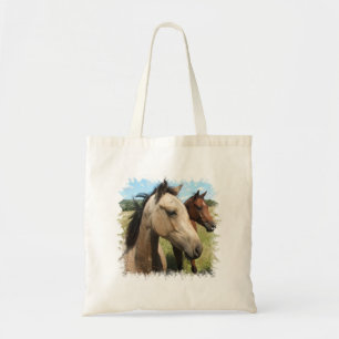 Paires de petit sac de toile de chevaux