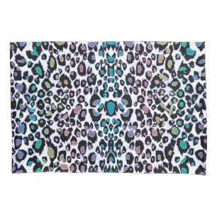 Paires de taie d'oreiller d'empreinte de léopard