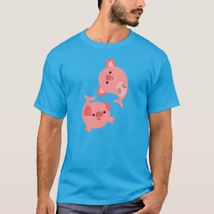 Paires mignonnes de T-shirt de Merpigs de bande