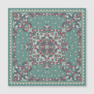 Paisley Bandana Imprimer : Écharpe à cou de soie