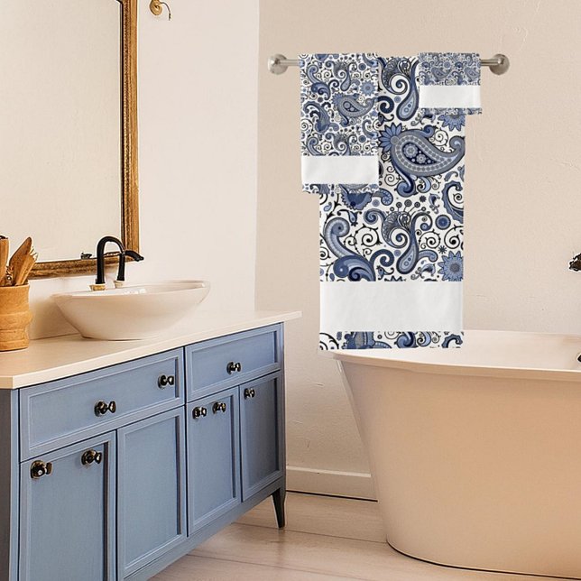 Paisley bleu et blanc (Créateur téléchargé)