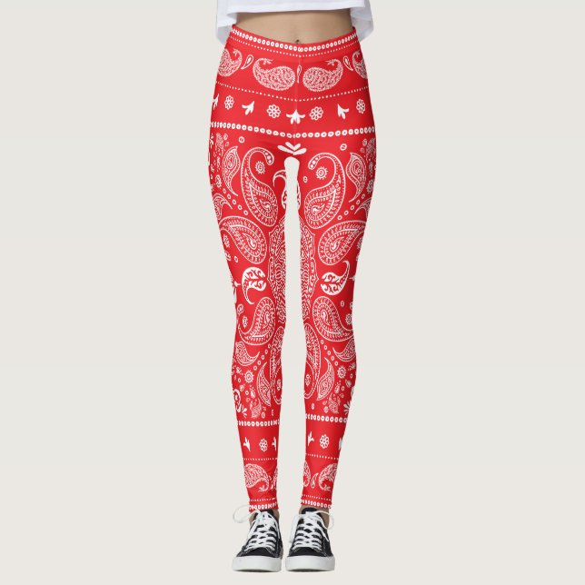 Paisley Design-1 Leggings (Devant)