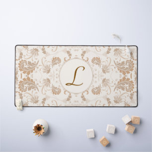 Paisley en Beige esthétique moderne Tan Brown Init