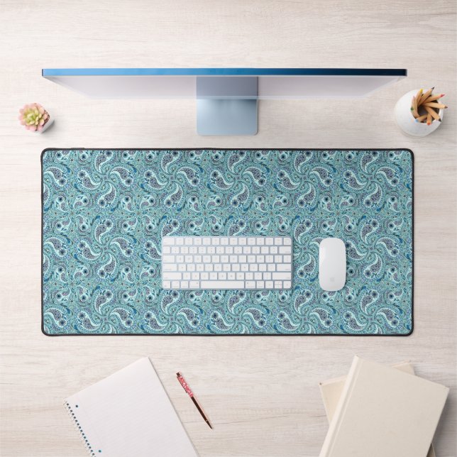 Paisley en bleu bébé (Bureau 1)