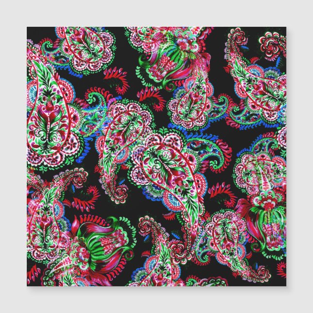 Paisley Floral Pattern, Ethnic Arrière - plan. (Devant)