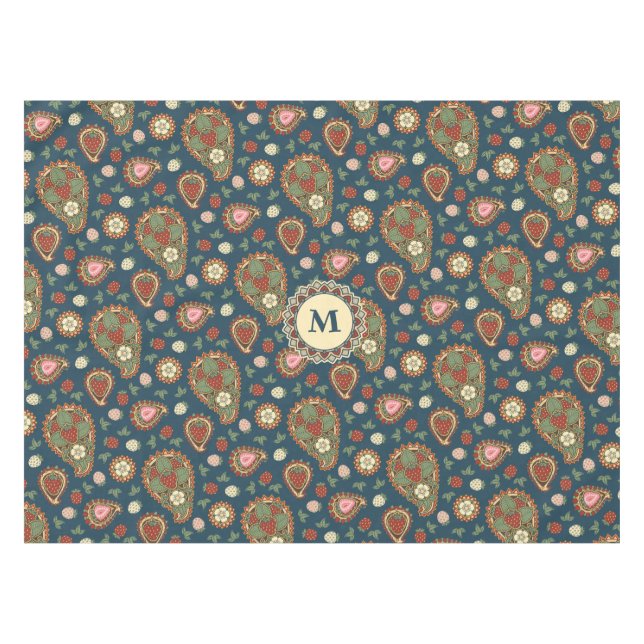 Paisley fraise Motif nappe (Devant (Horizontal))