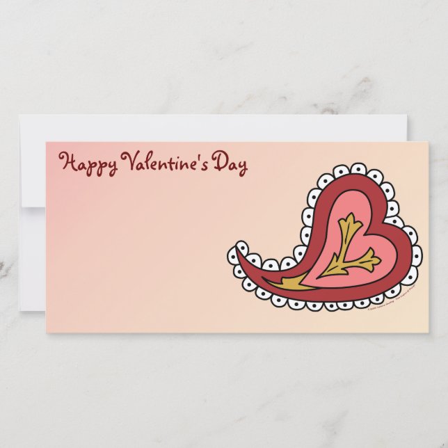 Paisley Heart Carte photo (Devant)