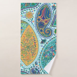 Paisley motif floral vintage motif ethnique sans c