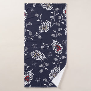 paisley motif sur marine