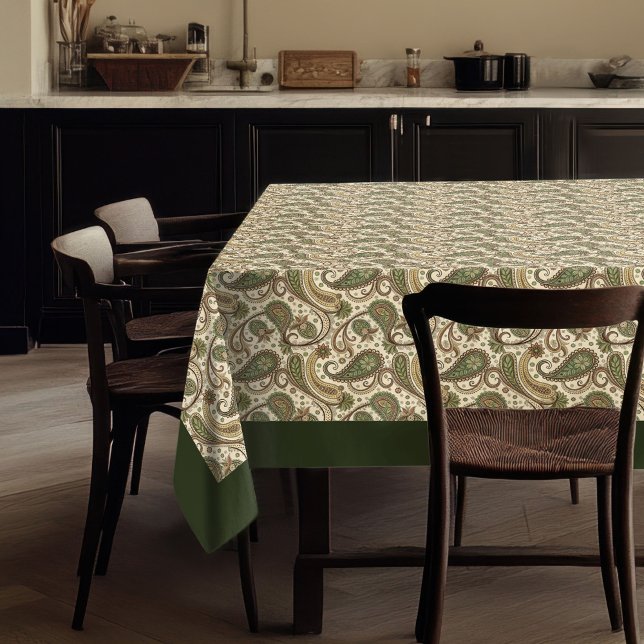 Paisley Nappe de charme - Vibes de Boho de terre (Charming Paisley Tablecloth – Earthy Boho Vibes)