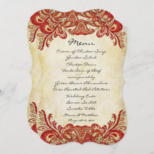 Paisley Peacock Couleurs Mariage Invitations