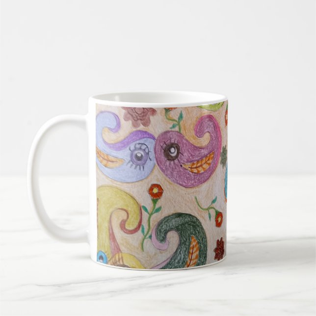 Paisley People Mug (Gauche)