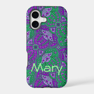Paisley vert et pourpre