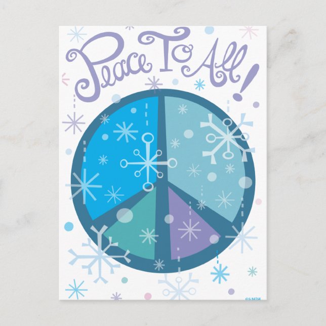 Paix à tous ! Carte postale (Devant)