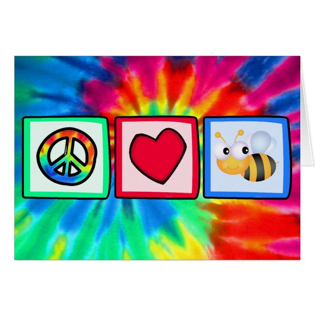 Paix, amour, abeilles (Devant horizontal)