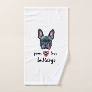 Paix Amour Bouledogues Galaxie Vintage Bouledogue 