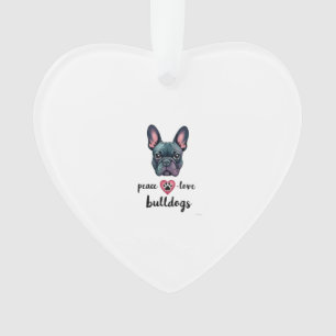Paix Amour Bouledogues Vintage Galaxie Bouledogue