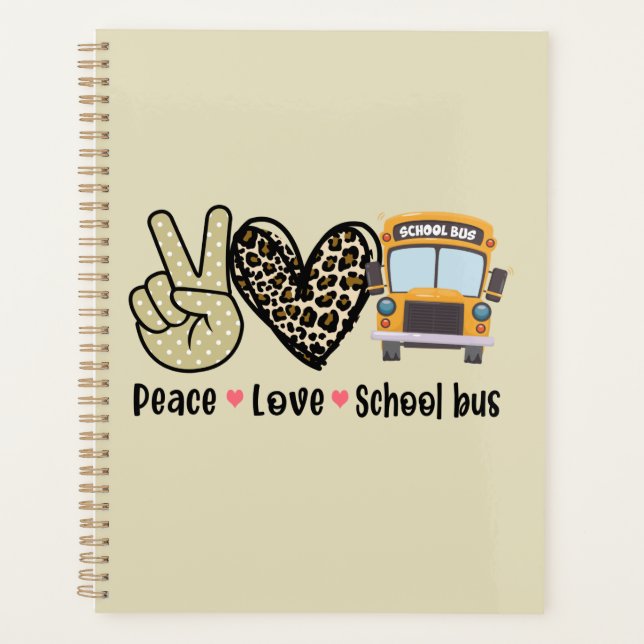 Paix, Amour, Bus scolaire (Devant)