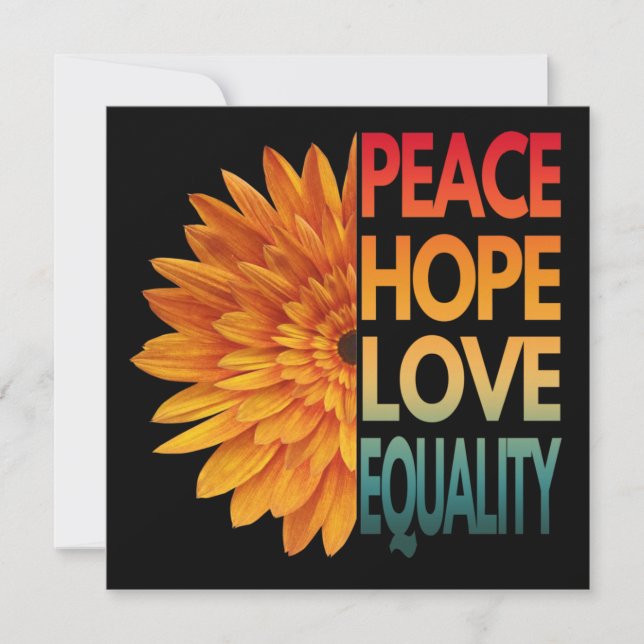 PAIX AMOUR ESPOIR ÉGALITÉ (Devant)