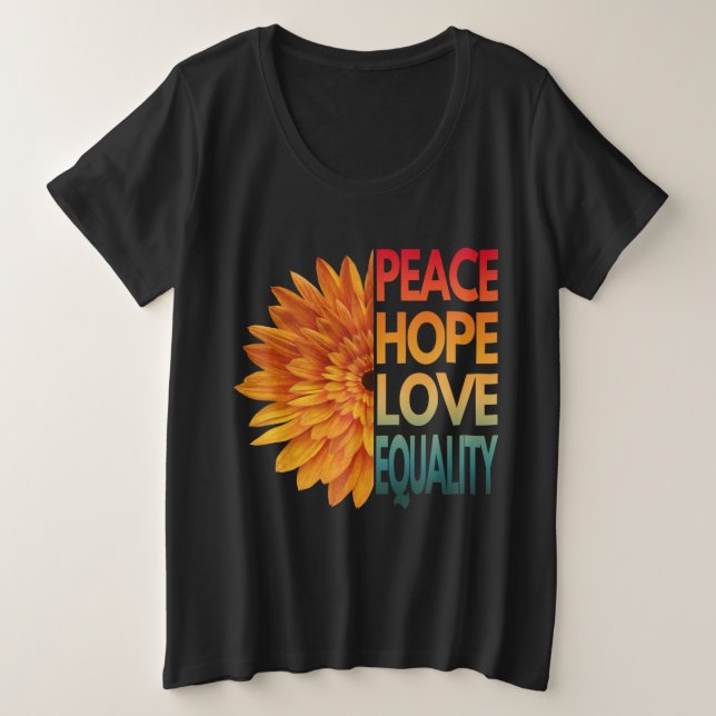 PAIX AMOUR ESPOIR ÉGALITÉ  (Design devant)