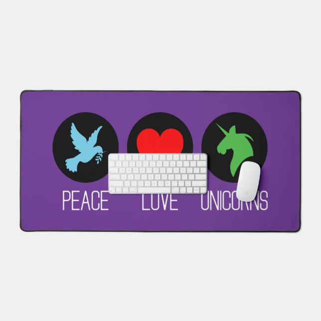 Paix amour et licornes (Clavier et souris)