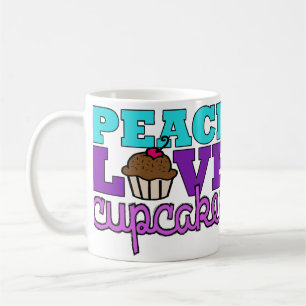 Paix, amour et petits gâteaux ! Pourpre de tasse