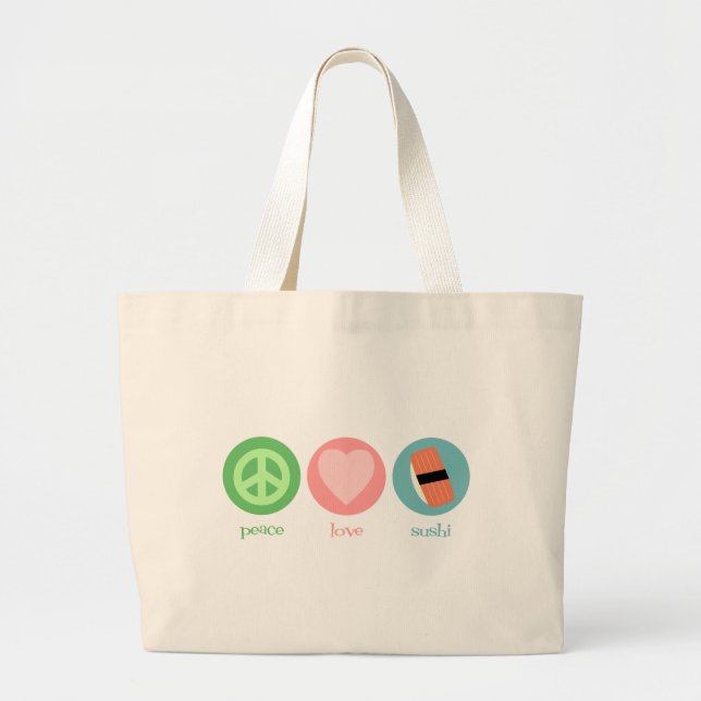 Paix, amour et sac de sushi (Devant)