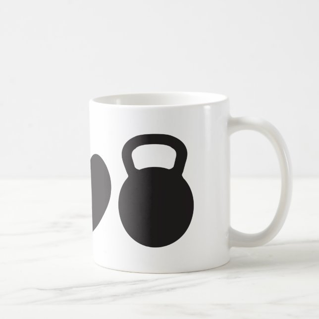 Paix, amour, et tasse de Kettlebell" (Droite)