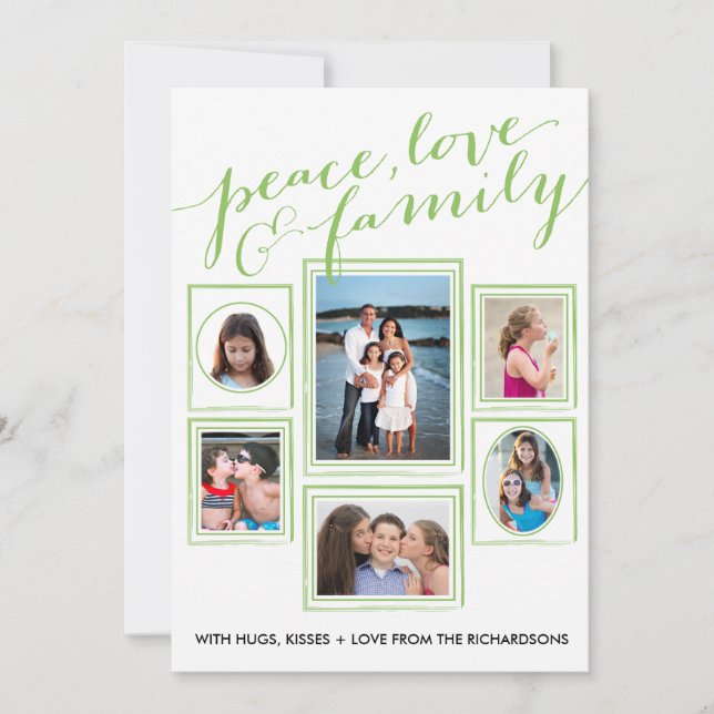 Paix, amour et vert de famille (Devant)