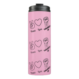 Paix, Amour, Feminist AF - bouteille d'eau