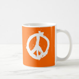 Paix. Amour. Java. Tasse - orange