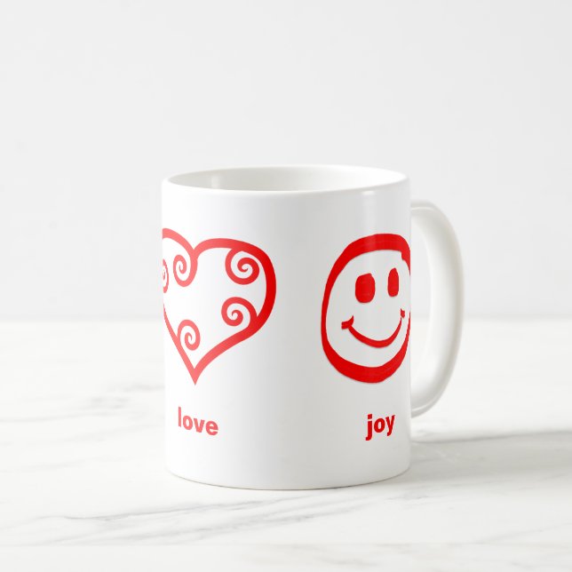 Paix Amour Joie - Tasse (Devant droit)