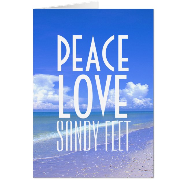 Paix, Amour, Pieds De Sable (Devant)