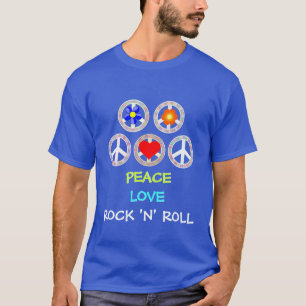 PAIX, AMOUR, T-shirt ROCK 'N' ROLL