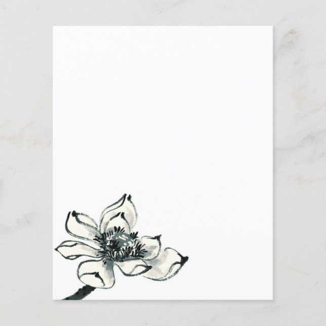 Paix | Belle aquarelle Lotus (Devant)