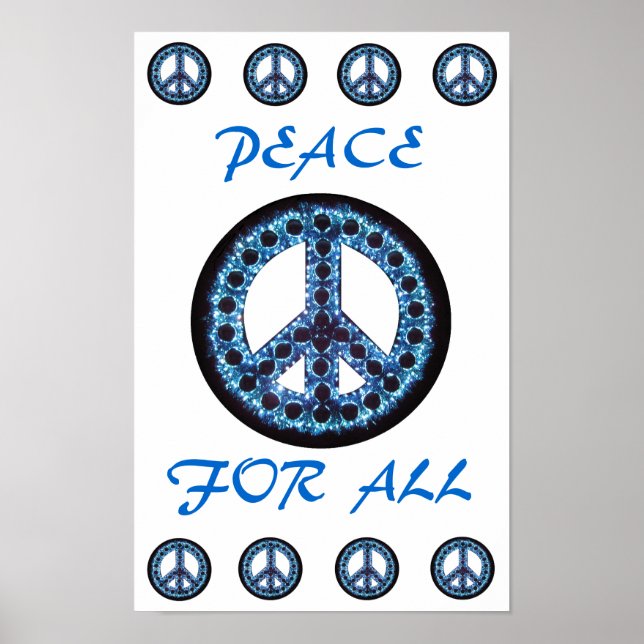 paix bleue pour tous poster (Devant)