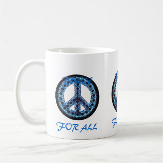 paix bleue pour toute la tasse