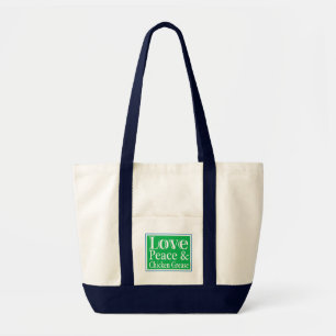 Paix d'amour et sac fourre-tout à graisse de