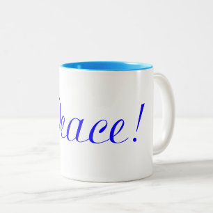 Paix dans la Mug Café Bleu